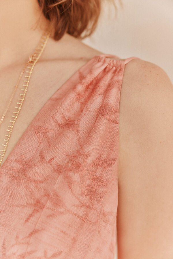 Hoss Intropia &Aacute;ngela. Vestido jaquard Rosa