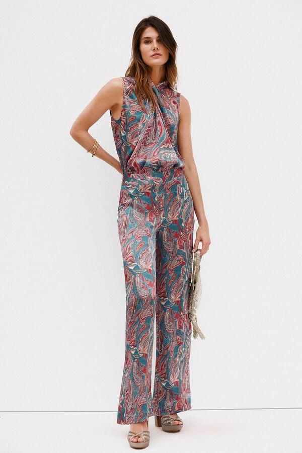 Hoss Intropia Gadea. Top halter estampado Multicolor