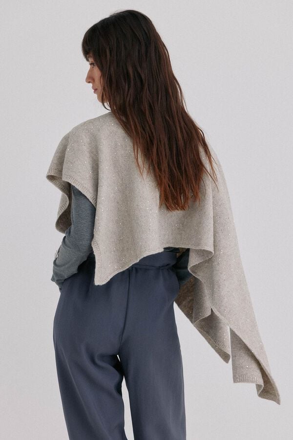 Hoss Intropia Nerea. Capa com lurex Cinzento