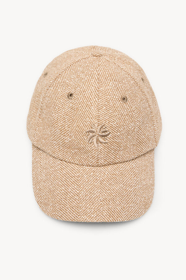 Hoss Intropia Luna. Gorra logo bordado Beige