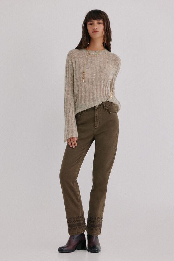 Hoss Intropia Basilea. Vaqueros bootcut Marron