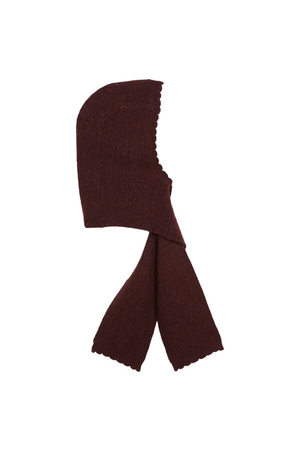 Hoss Intropia Maider. Bufanda con capucha Granate