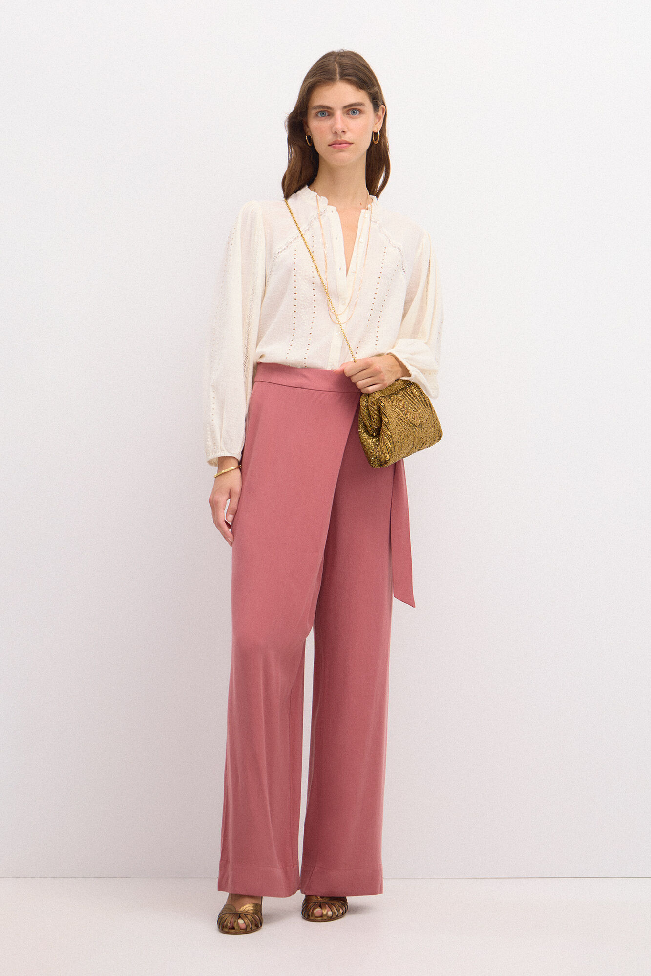 Hoss Intropia Paula. Pantal&oacute;n ancho cruzado