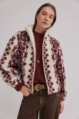 Hoss Intropia Dena. Deportiva estampada Estampado granate