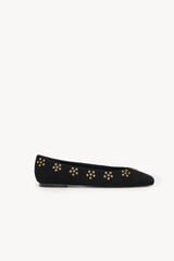 Hoss Intropia Maitane. Bailarinas de croute com tachas Preto