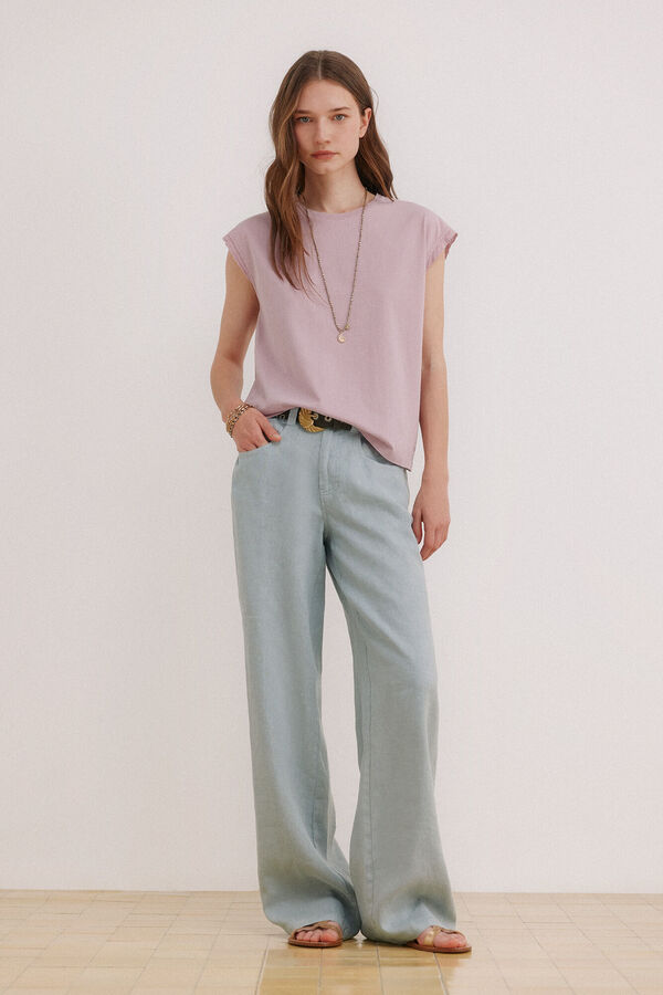 Hoss Intropia Momo. T-shirt lavada Roxo