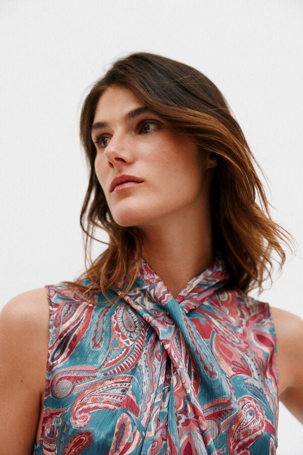 Hoss Intropia Gadea. Top halter estampado Multicolor