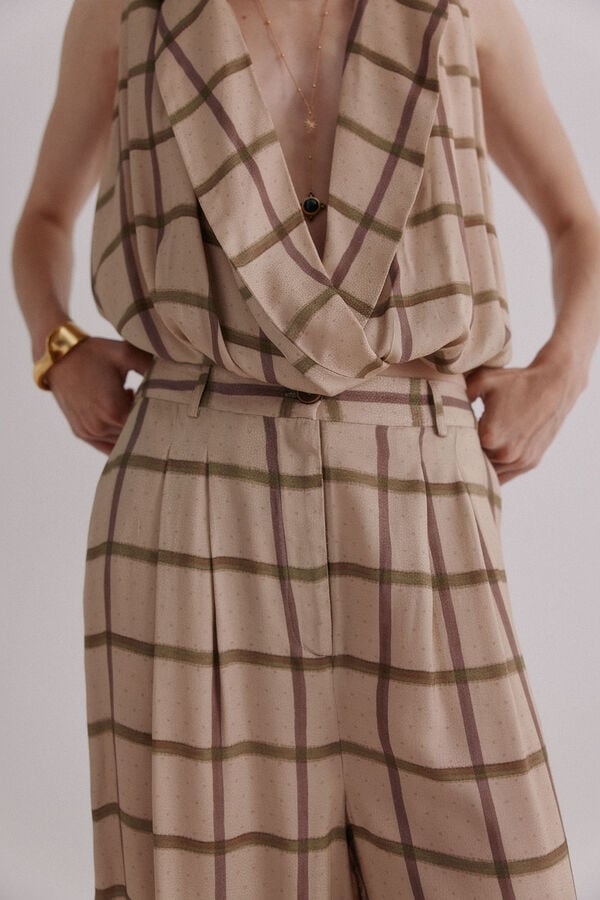 Hoss Intropia Pilar. Pantalones fluidos Marfil