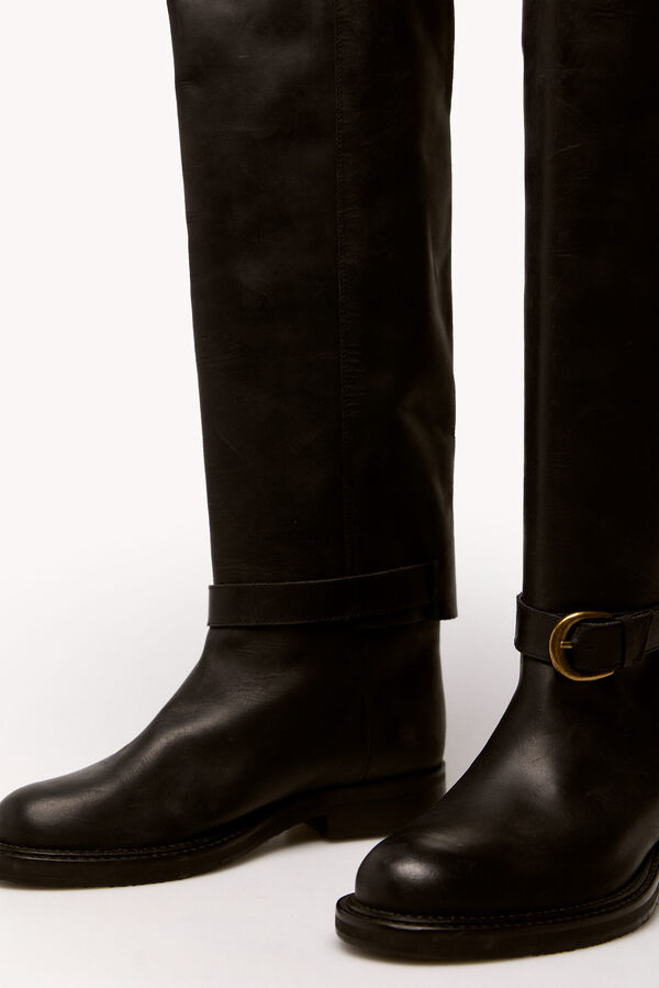 Hoss Intropia Marcela. Botas altas piel Negro