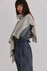 Hoss Intropia Nerea. Capa com lurex Cinzento