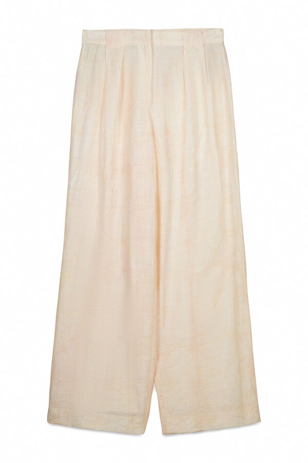 Hoss Intropia Piana.Pantalon Jaquard Marfil