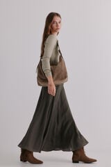 Hoss Intropia Rosario. Falda midi Kaki