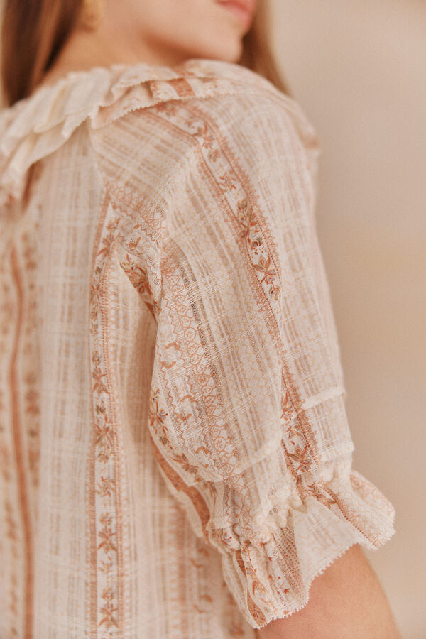 Hoss Intropia Astrid. Blusa estampada. Rosa