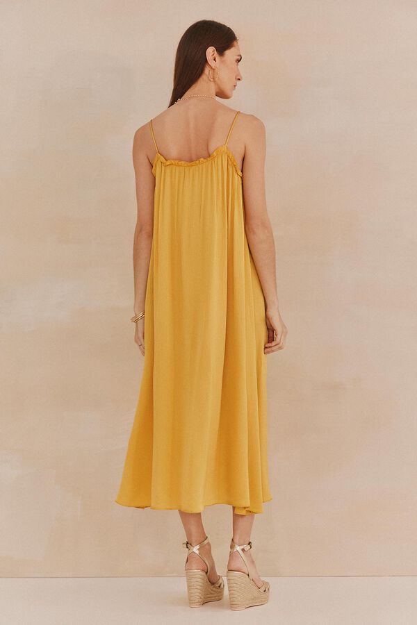 Hoss Intropia Loreto. Vestido fluido Amarelo
