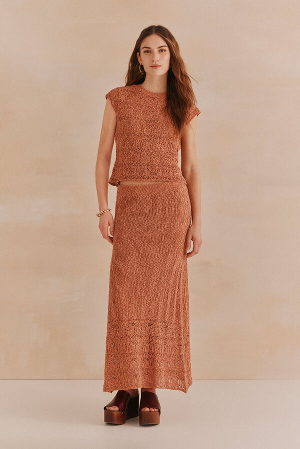 Hoss Intropia Ruth. Saia de malha Vermelho