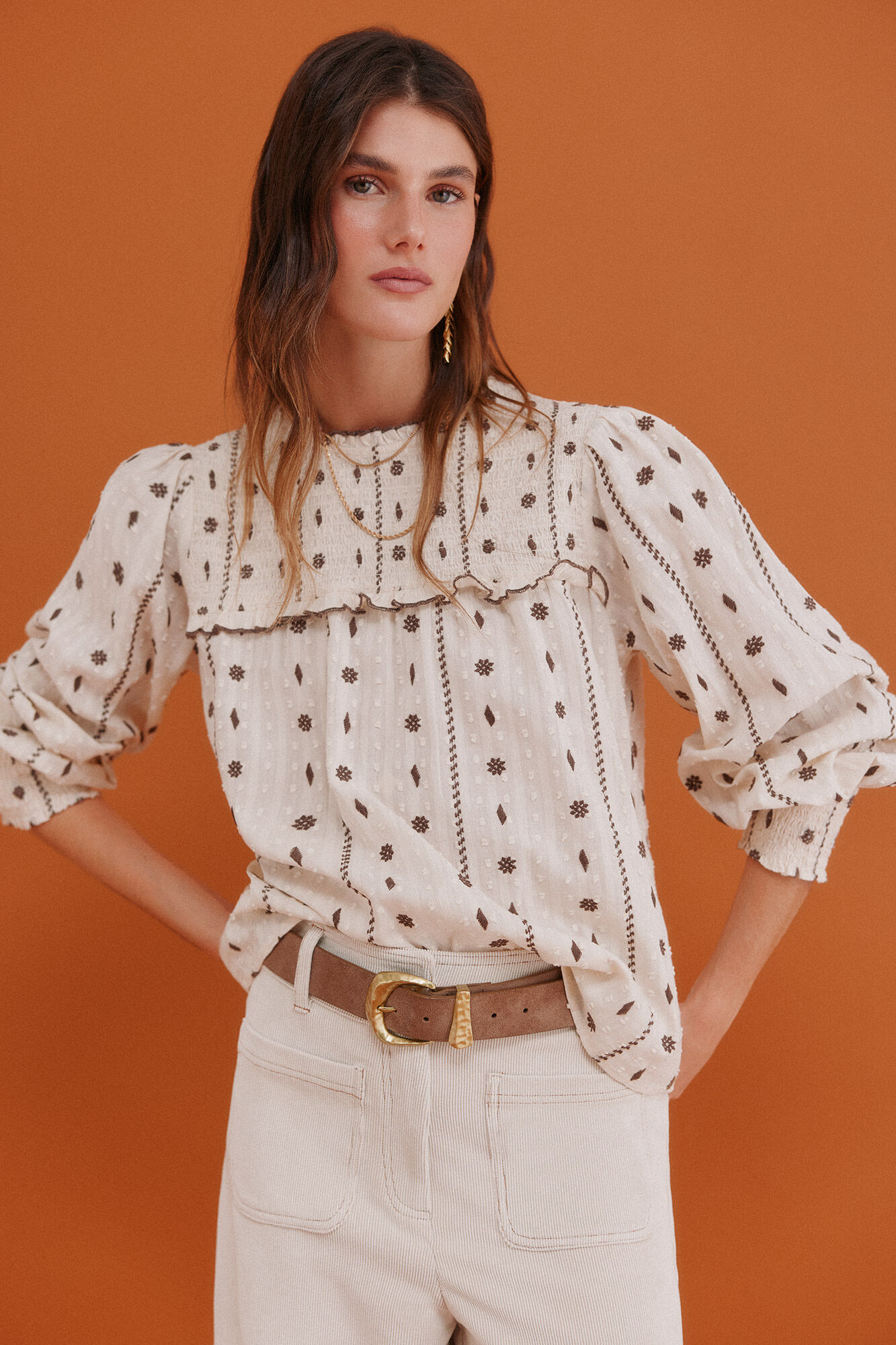 Hoss Intropia Catalina. Blusa com cintado = entallado