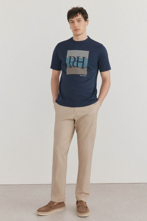 Pedro del Hierro Camiseta logo Azul