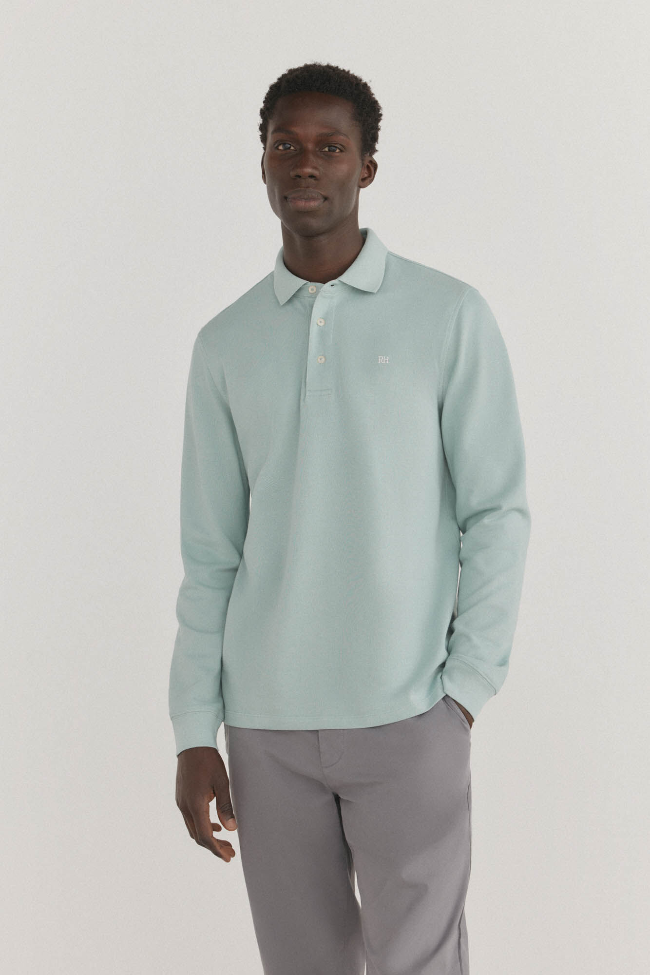 Pedro del Hierro Polo b&aacute;sico manga larga