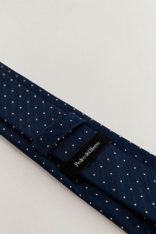Pedro del Hierro Corbata seda natural Azul