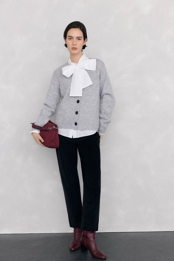 Pedro del Hierro C&aacute;rdigan de punto Gris