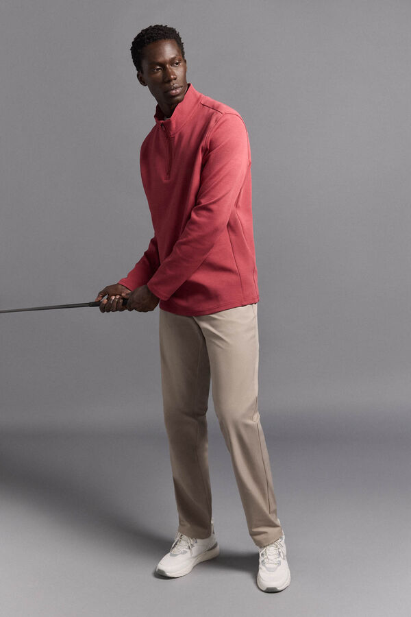 Pedro del Hierro fecho-&eacute;clair com Sweatshirt para golfe Vermelho