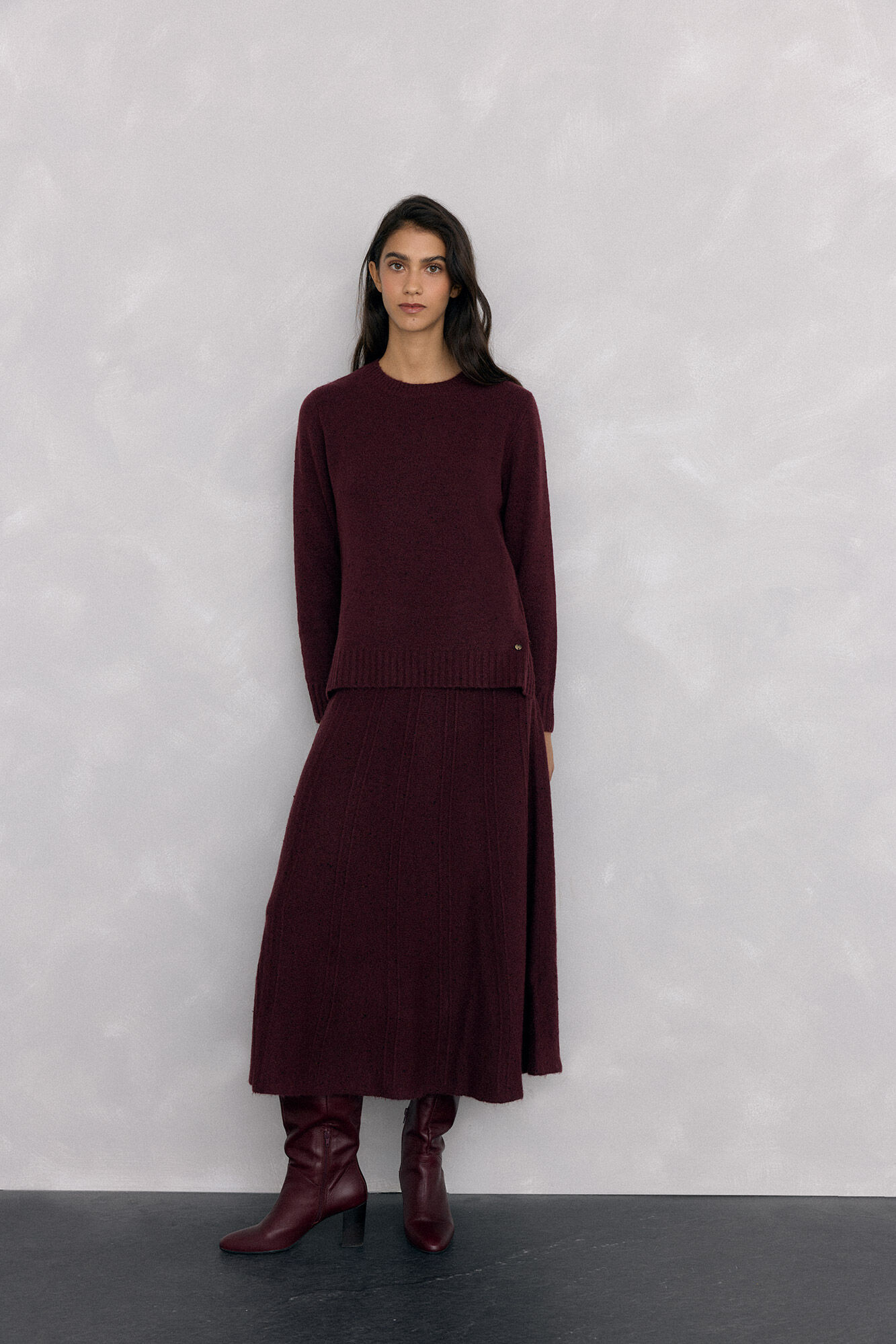 Pedro del Hierro Jersey jaspeado aberturas laterales