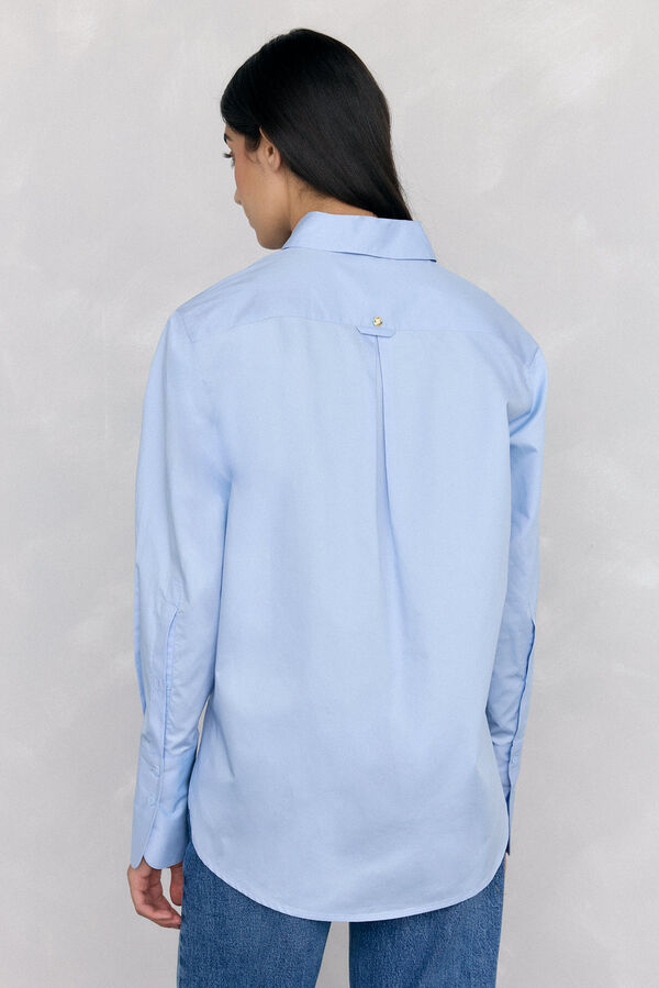 Pedro del Hierro Camisa oversize lisa Azul
