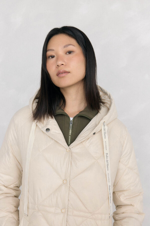 Pedro del Hierro Parka acolchada capucha Crudo