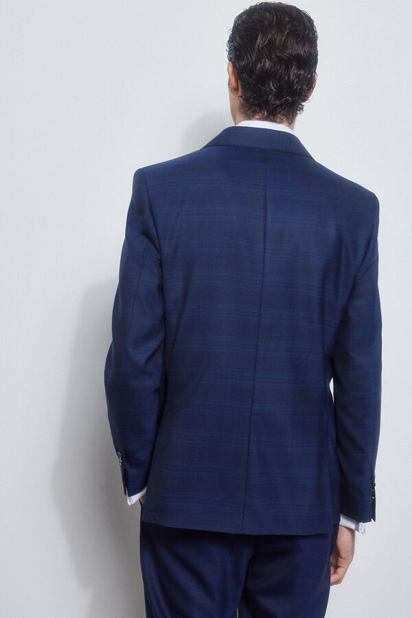 Pedro del Hierro Americana quadrados tailored fit Azul