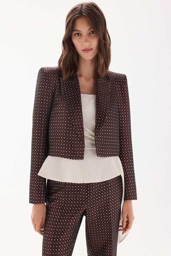 TFP by Tamara Falc&oacute; Blazer fantasia Amarelo