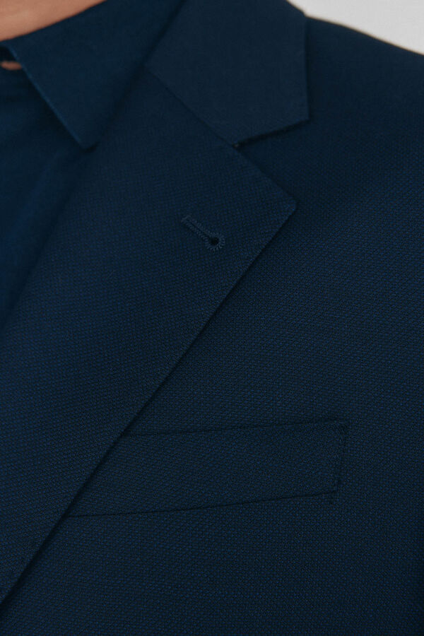 Pedro del Hierro Americana ojo de perdiz bi-stretch slim fit Azul