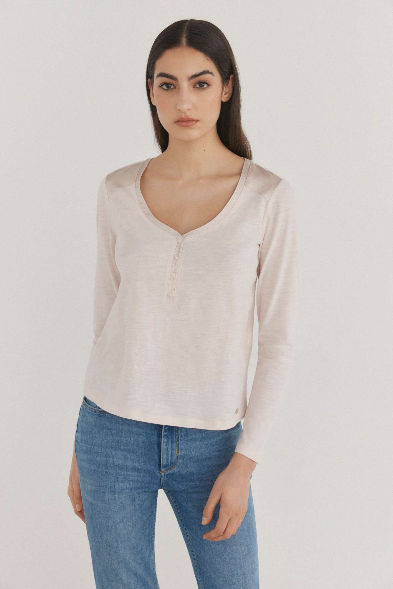 Pedro del Hierro Camiseta lisa combinada