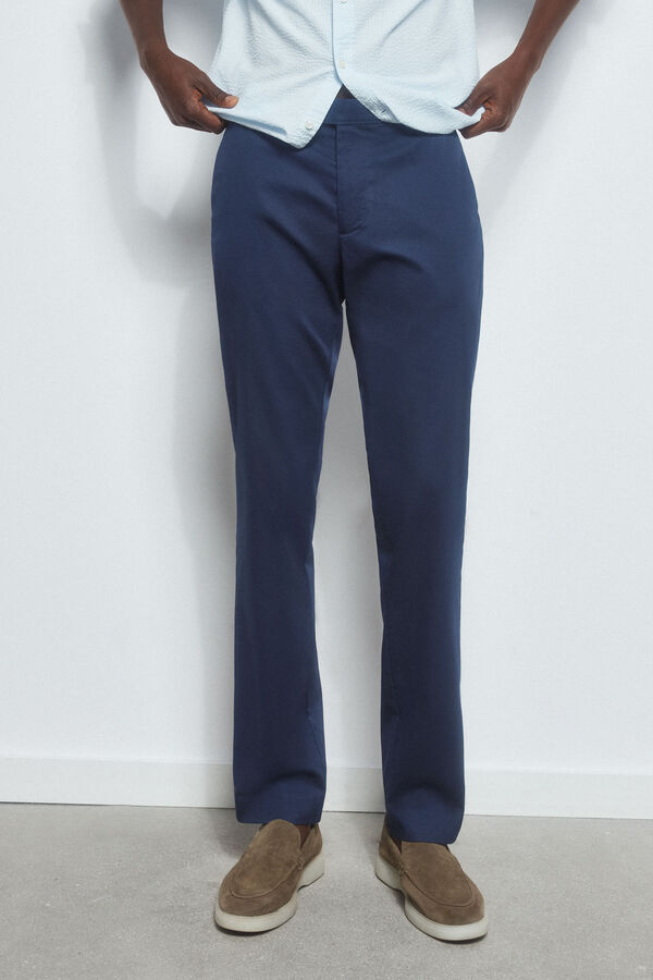 Pedro del Hierro Cal&ccedil;as chino slim fit Azul
