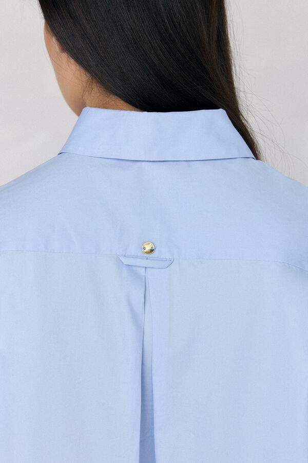 Pedro del Hierro Camisa oversize lisa Azul