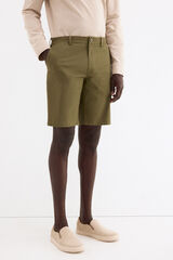 Pedro del Hierro Bermuda chino regular Verde
