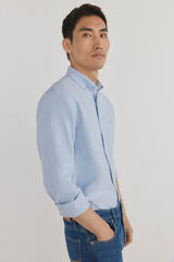Pedro del Hierro Camisa iconic oxford liso Azul