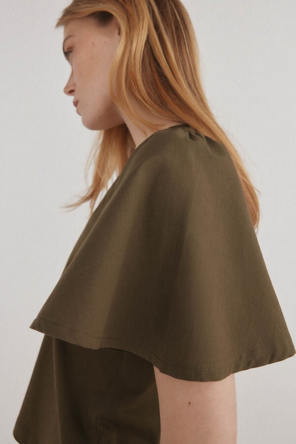 Pedro del Hierro Camiseta lisa combinada Verde