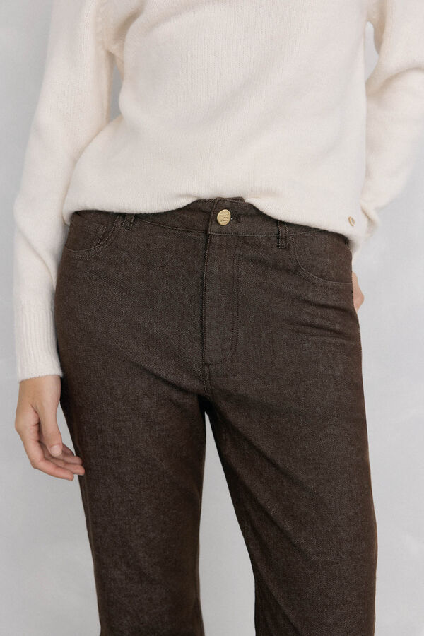 Pedro del Hierro Jeans stove pipe basic Marr&oacute;n