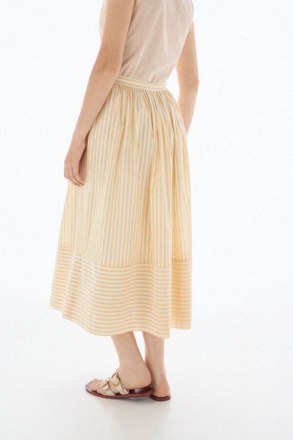 TFP by Tamara Falcó Falda rayas combinadas Amarillo