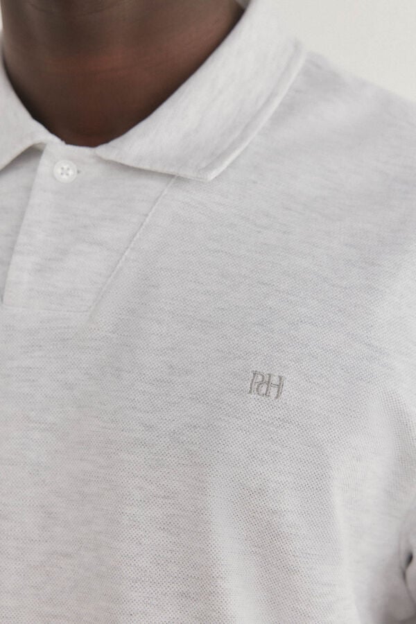 Pedro del Hierro Polo cuello abierto Blanco