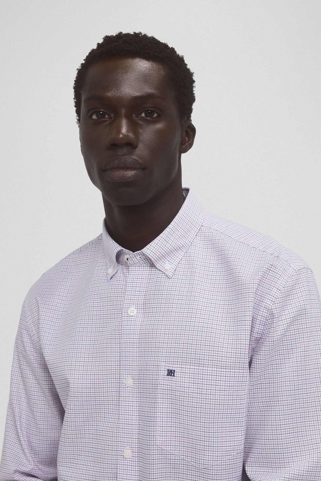 Pedro del Hierro Camisa non iron oxford cuadros