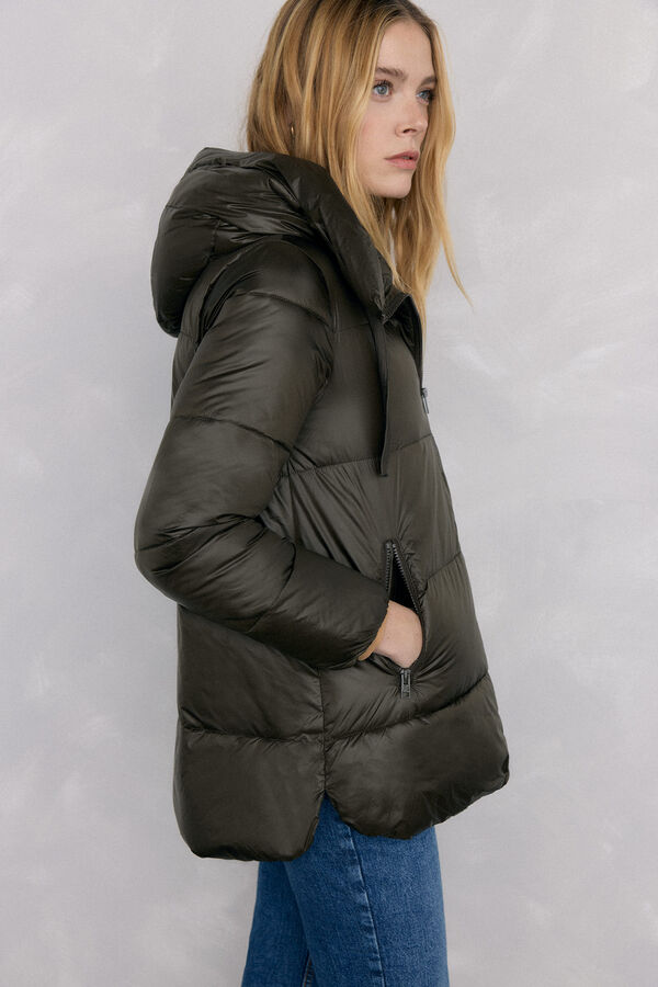 Pedro del Hierro Parka corta capucha Verde