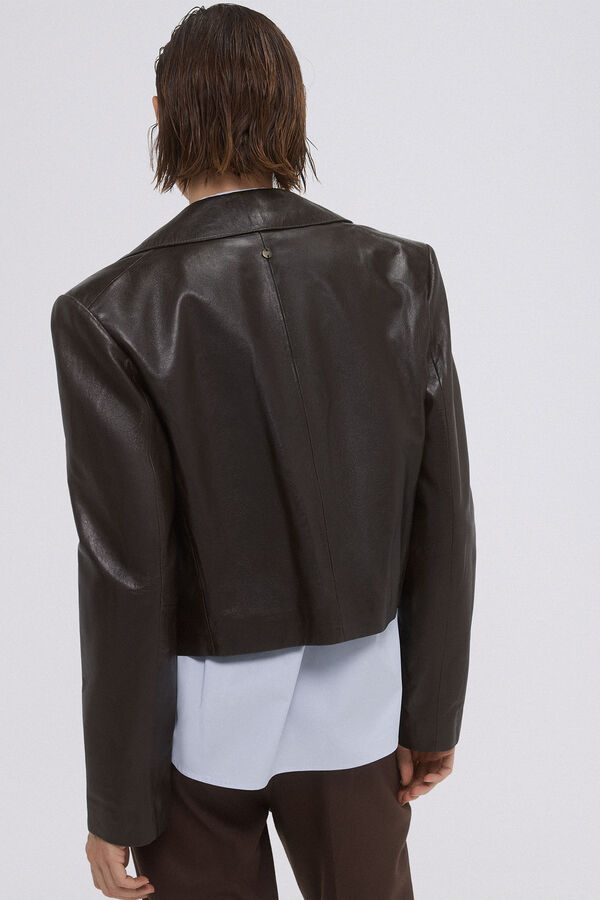 Pedro del Hierro Blazer curto c&aacute;qui Verde