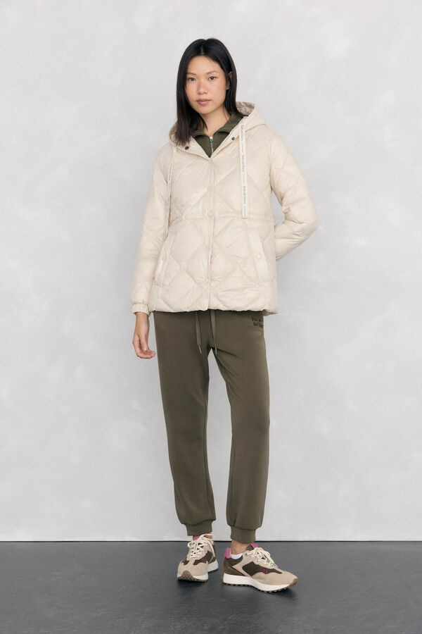 Pedro del Hierro Parka acolchada capucha Crudo