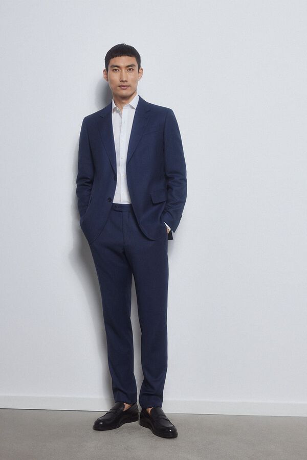 Pedro del Hierro Camisa vestir lisa non iron + antimanchas Blanco