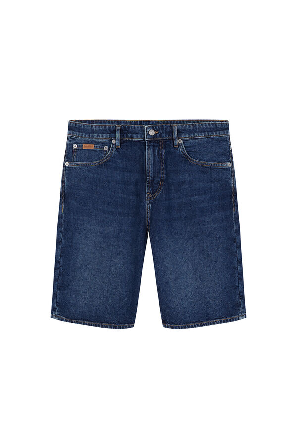Pedro del Hierro Bermuda regular em denim Azul
