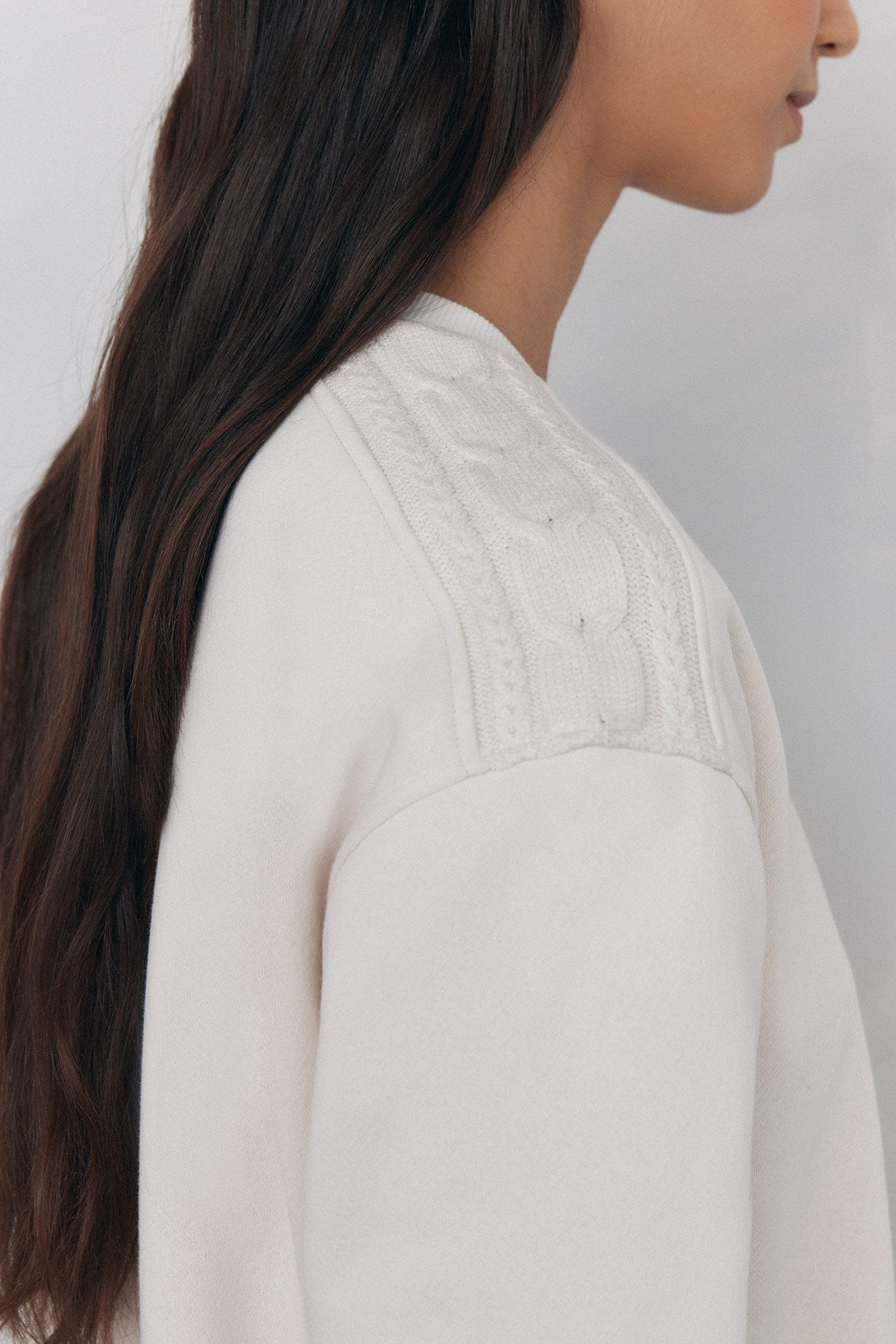 Pedro del Hierro Sudadera detalle trenzado