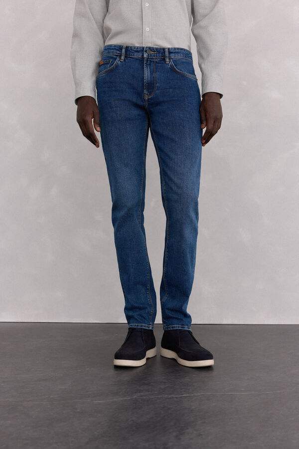 Pedro del Hierro Pantal&oacute;n vaquero slim fit Azul
