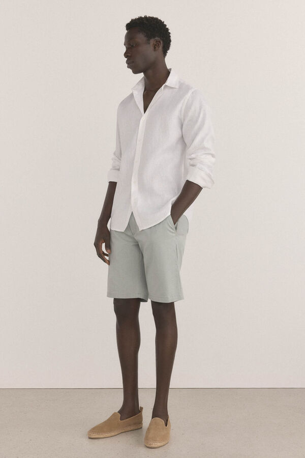 Pedro del Hierro Shorts cal&ccedil;as chino com estampa regular Verde