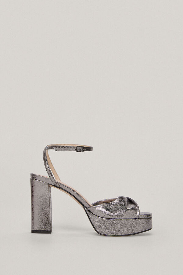 Pedro del Hierro Sandalia plataforma piel Cizento